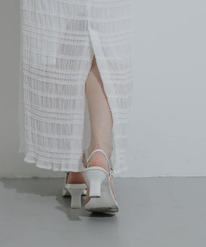 A字荷葉邊半身裙