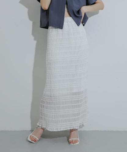 A字荷葉邊半身裙