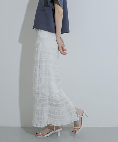 A字荷葉邊半身裙