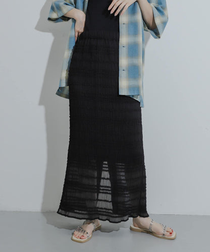 A字荷葉邊半身裙