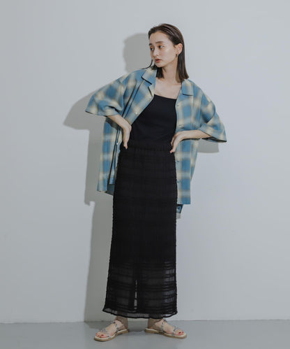 A字荷葉邊半身裙