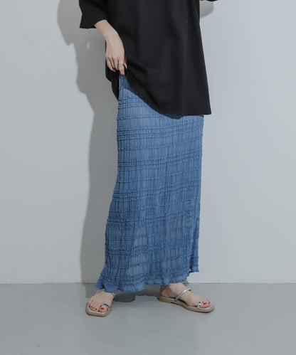 A字荷葉邊半身裙