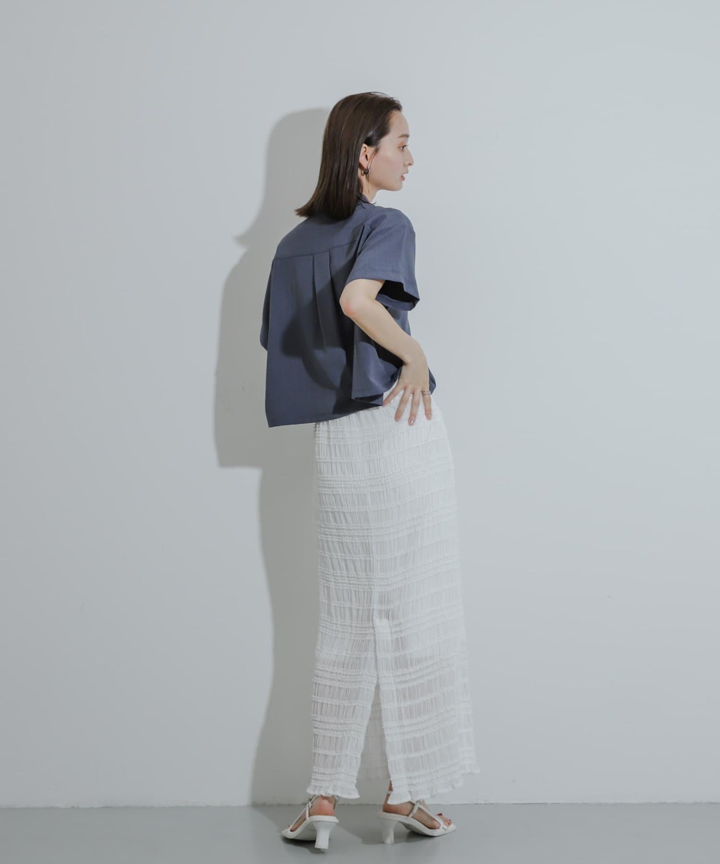 A字荷葉邊半身裙