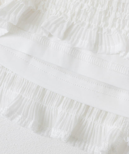 A字荷葉邊半身裙