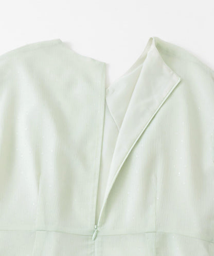 亮片提花連衣裙