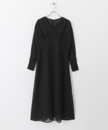 亮片提花連衣裙