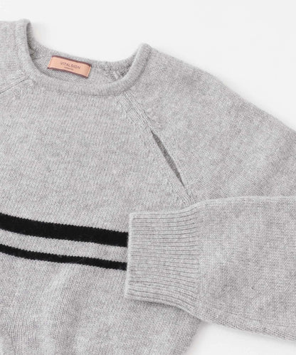 VITALSIGN 鏤空線條針織套頭衫