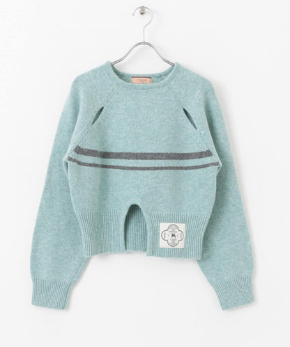 VITALSIGN 鏤空線條針織套頭衫