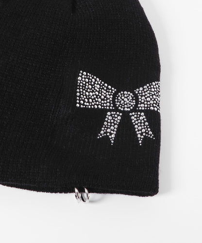 holy number 7 蝴蝶結針織帽