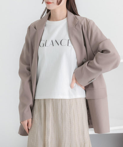 圖案五分袖緊身T恤