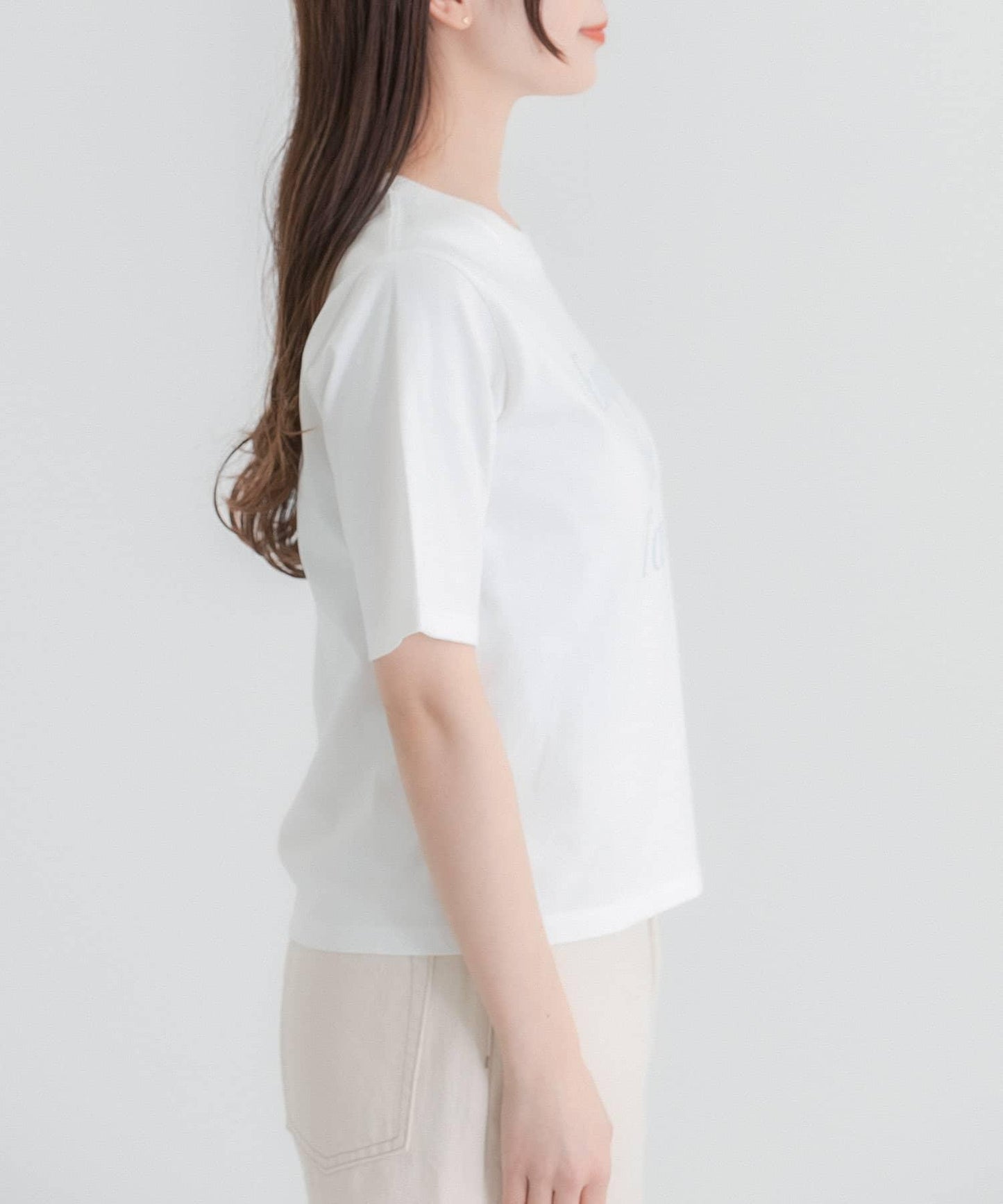 圖案五分袖緊身T恤