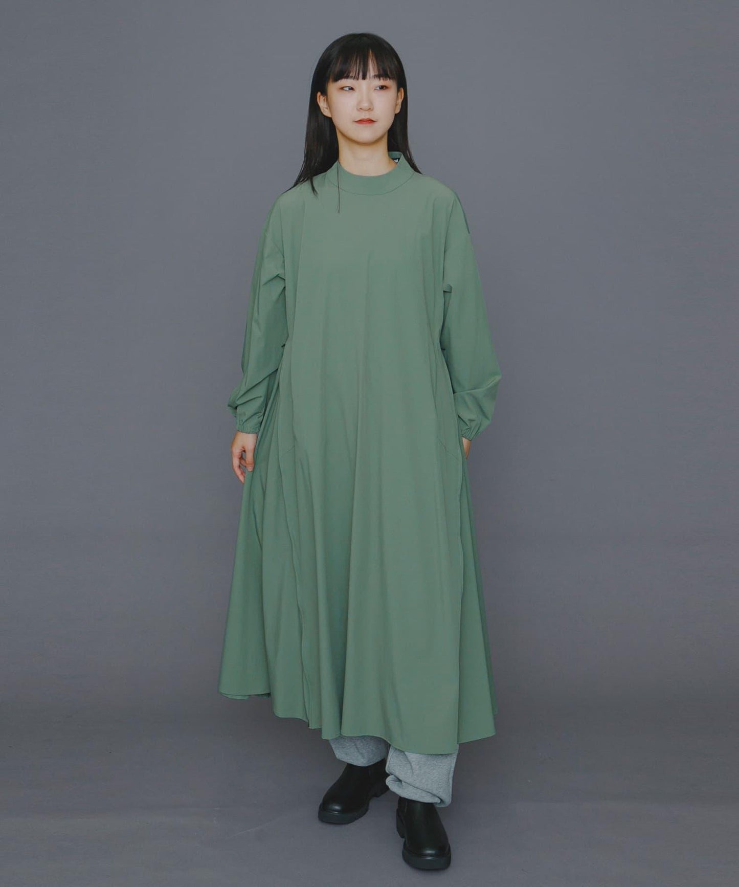 Uiscel 4向彈力帳篷廓形連衣裙