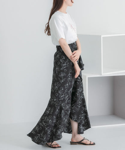 圖案五分袖緊身T恤