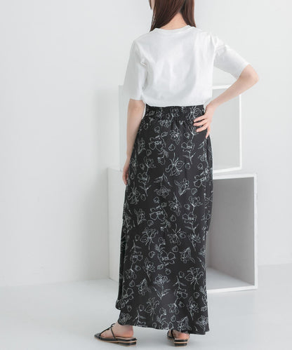 圖案五分袖緊身T恤