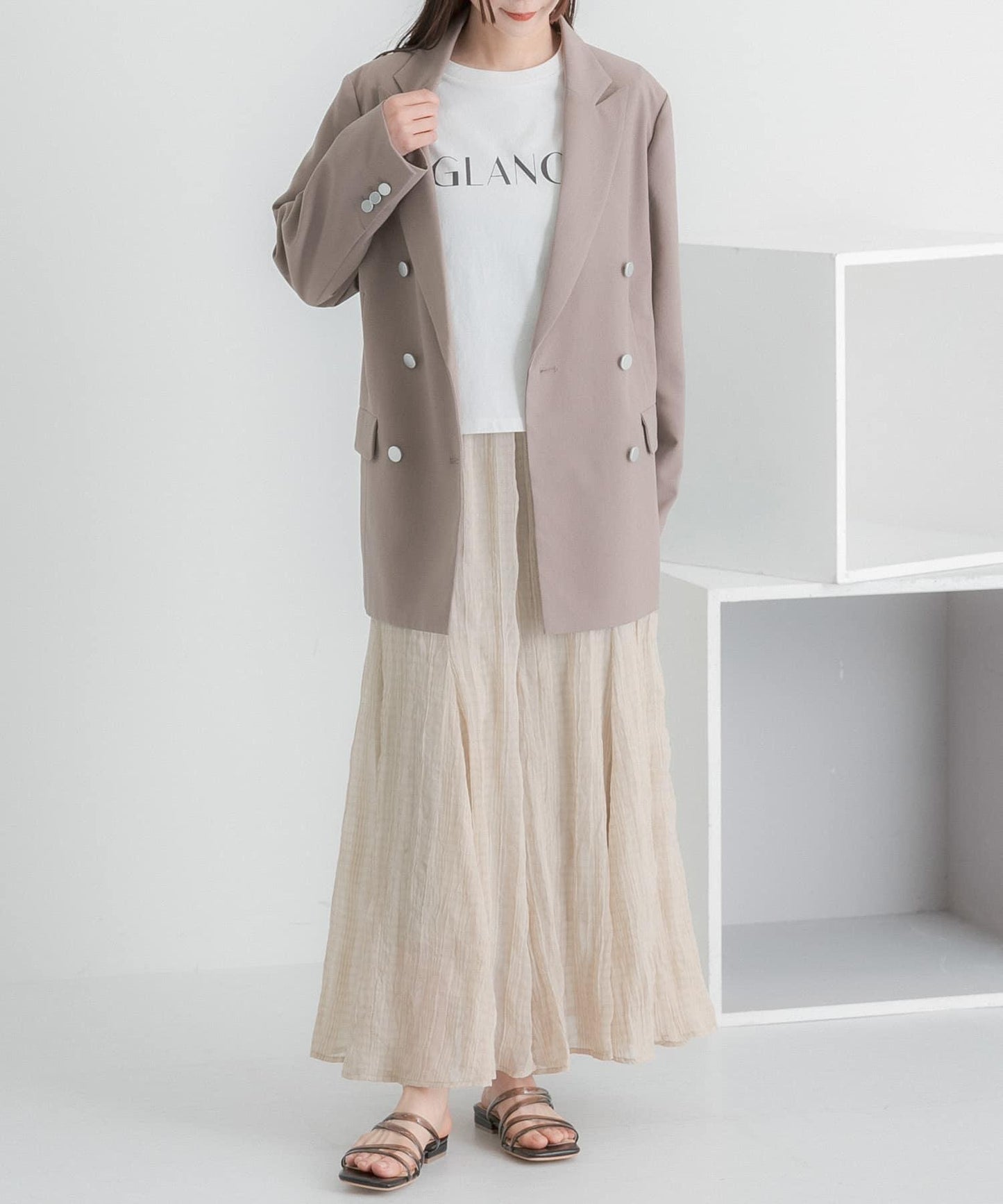 圖案五分袖緊身T恤