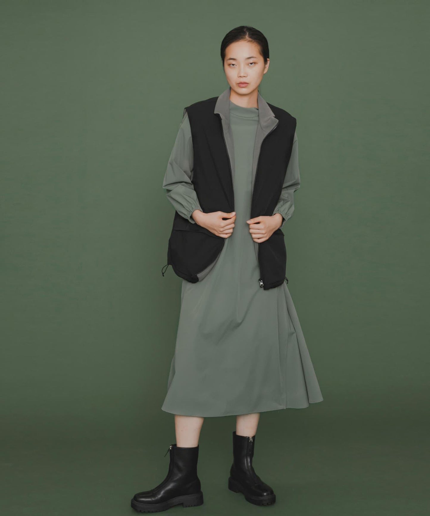 Uiscel 4向彈力帳篷廓形連衣裙