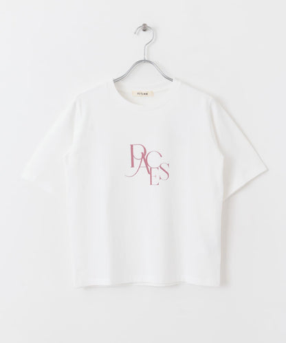 圖案五分袖緊身T恤