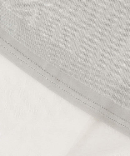 柔軟網紗休閒裙