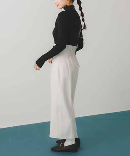 紐扣裝飾半身裙