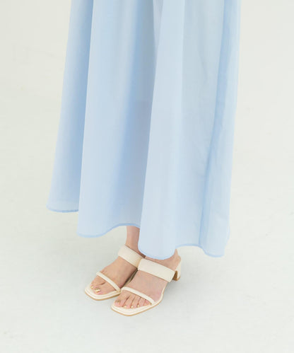 2WAY抽褶荷葉邊連衣裙