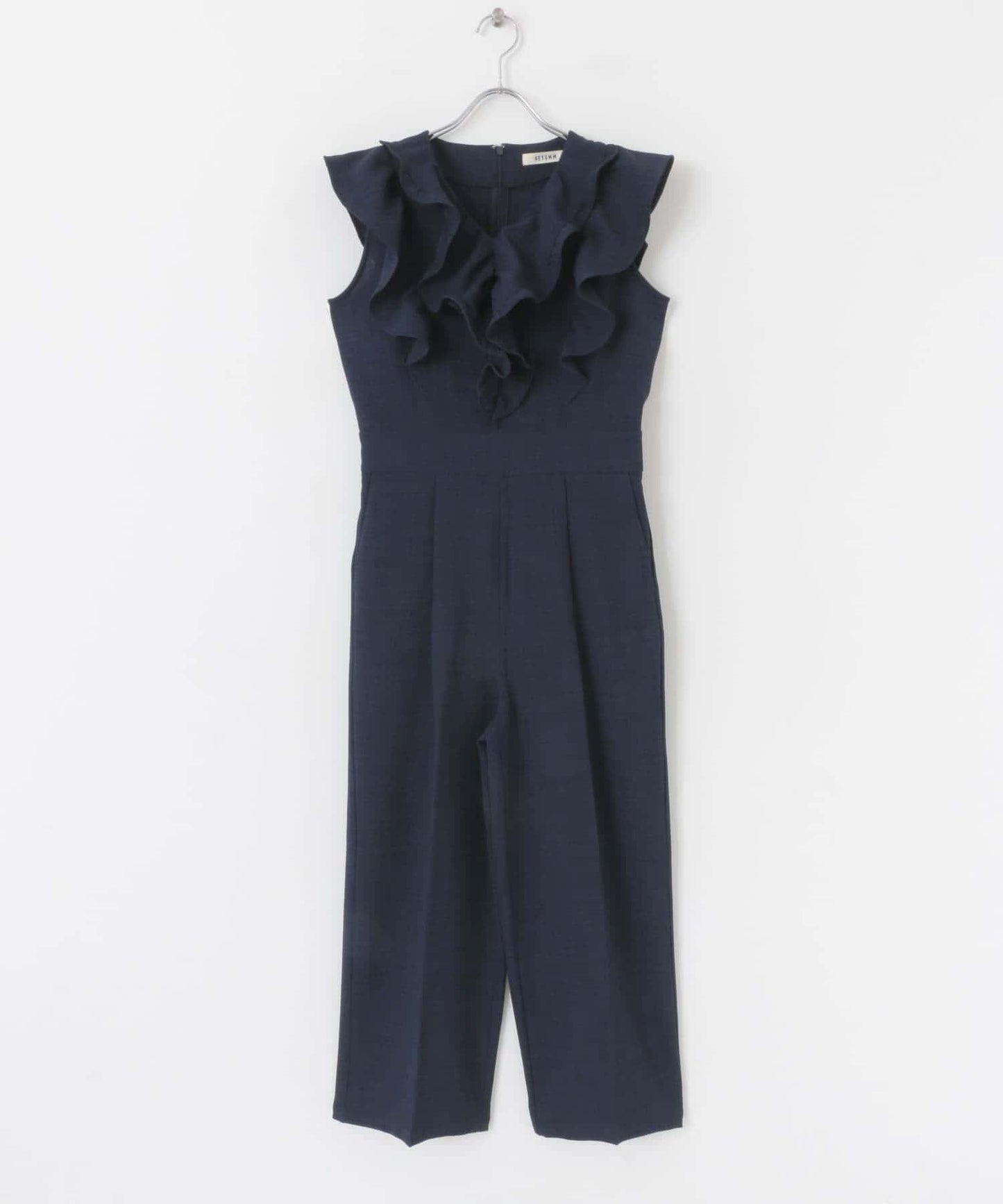 荷葉邊袖連體褲