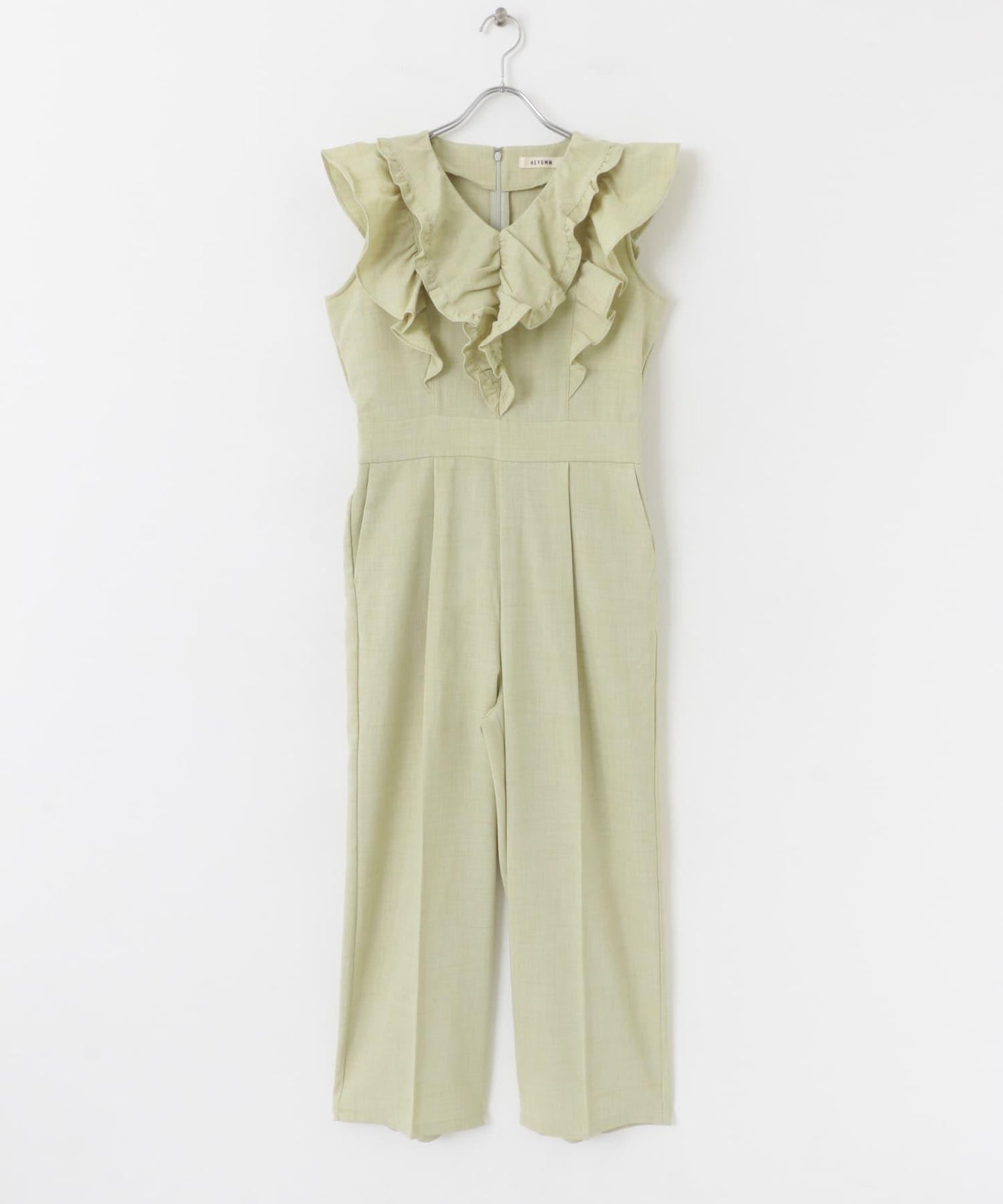 荷葉邊袖連體褲