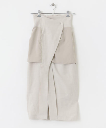 紐扣裝飾半身裙