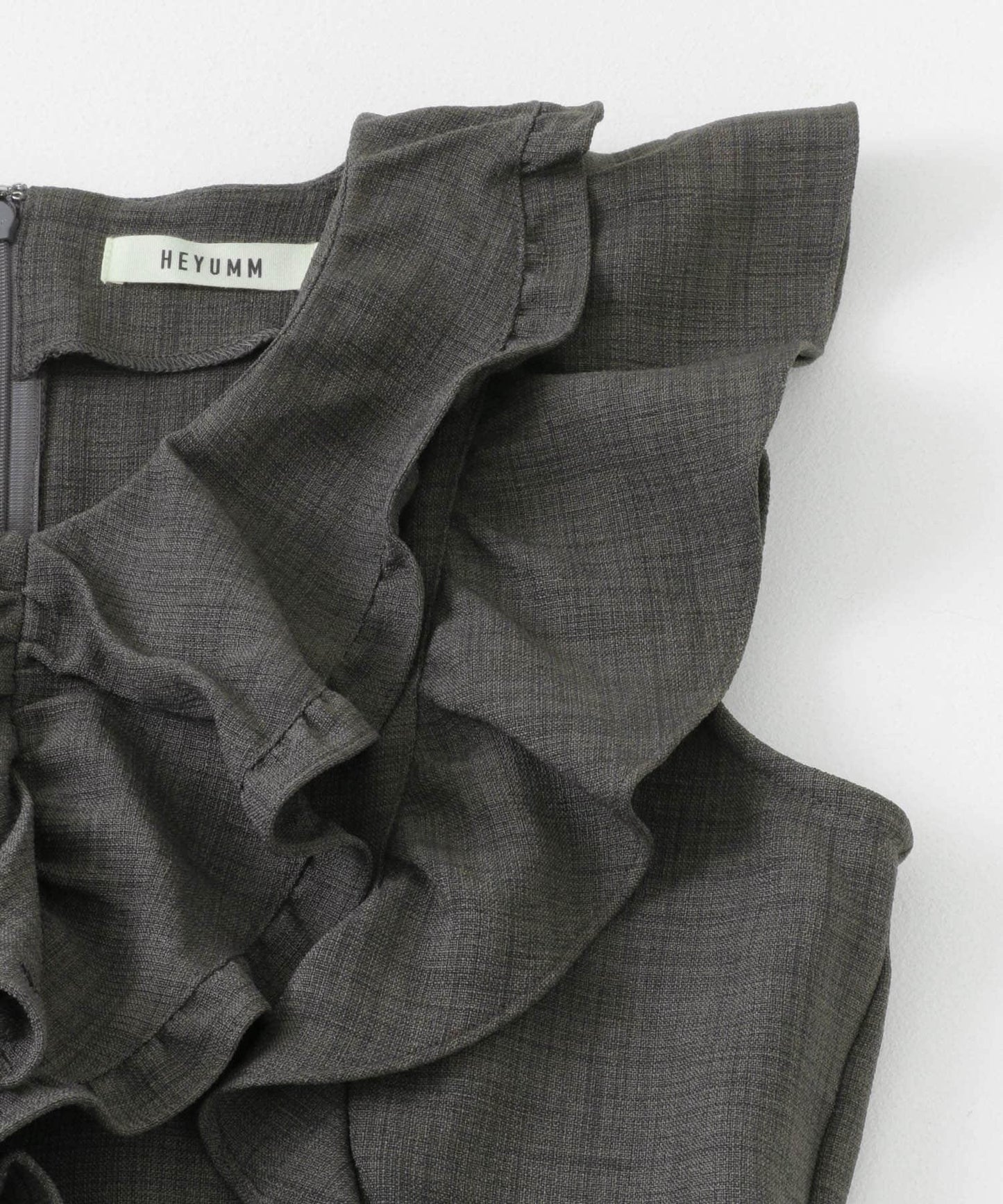 荷葉邊袖連體褲