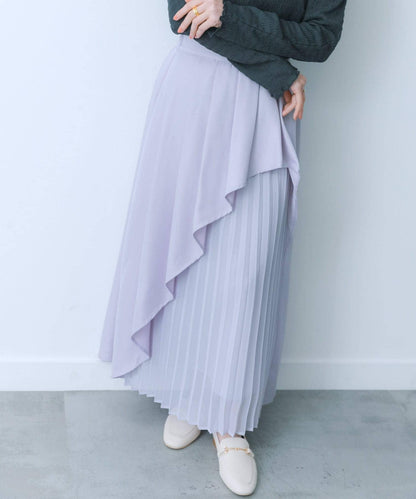 透視褶皺層疊半身裙