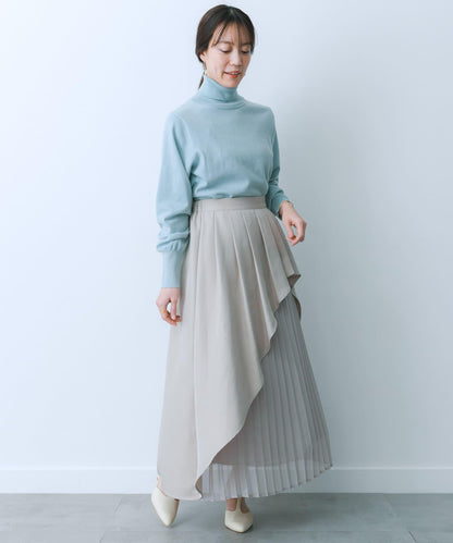 透視褶皺層疊半身裙