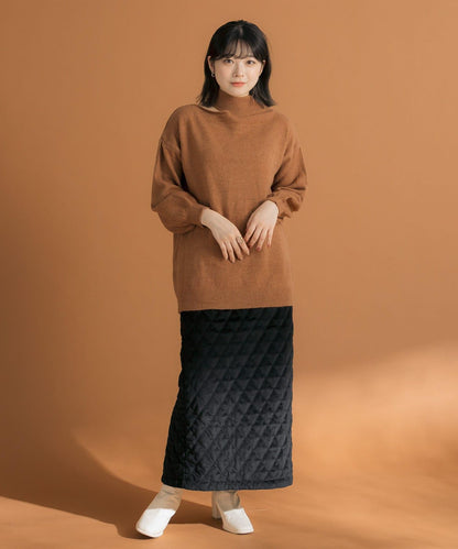 不對稱一字肩寬鬆針織衫