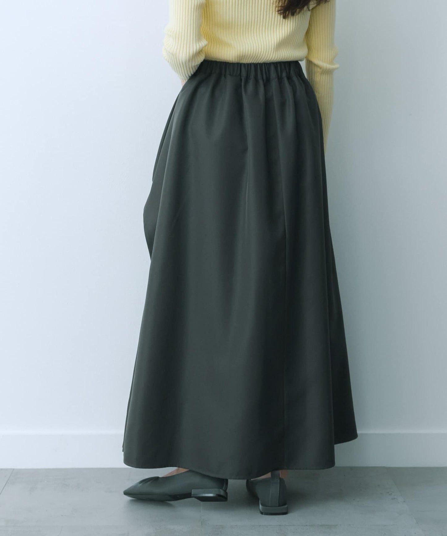 透視褶皺層疊半身裙