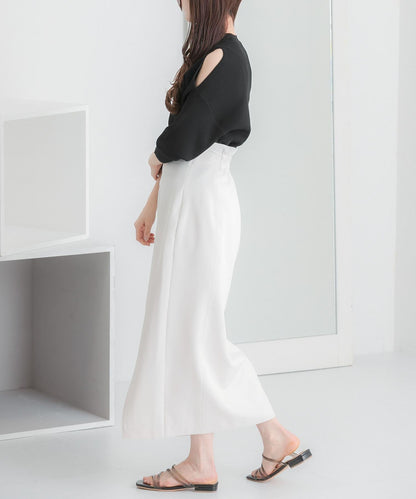 彈力開叉半身裙