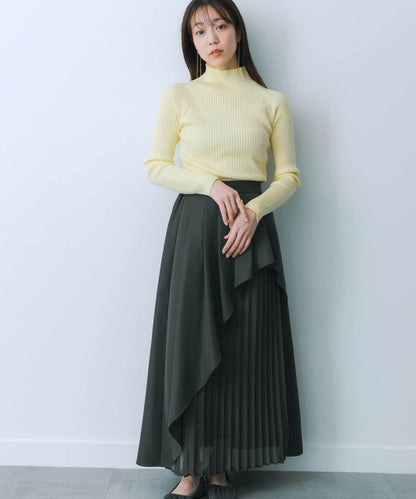 透視褶皺層疊半身裙