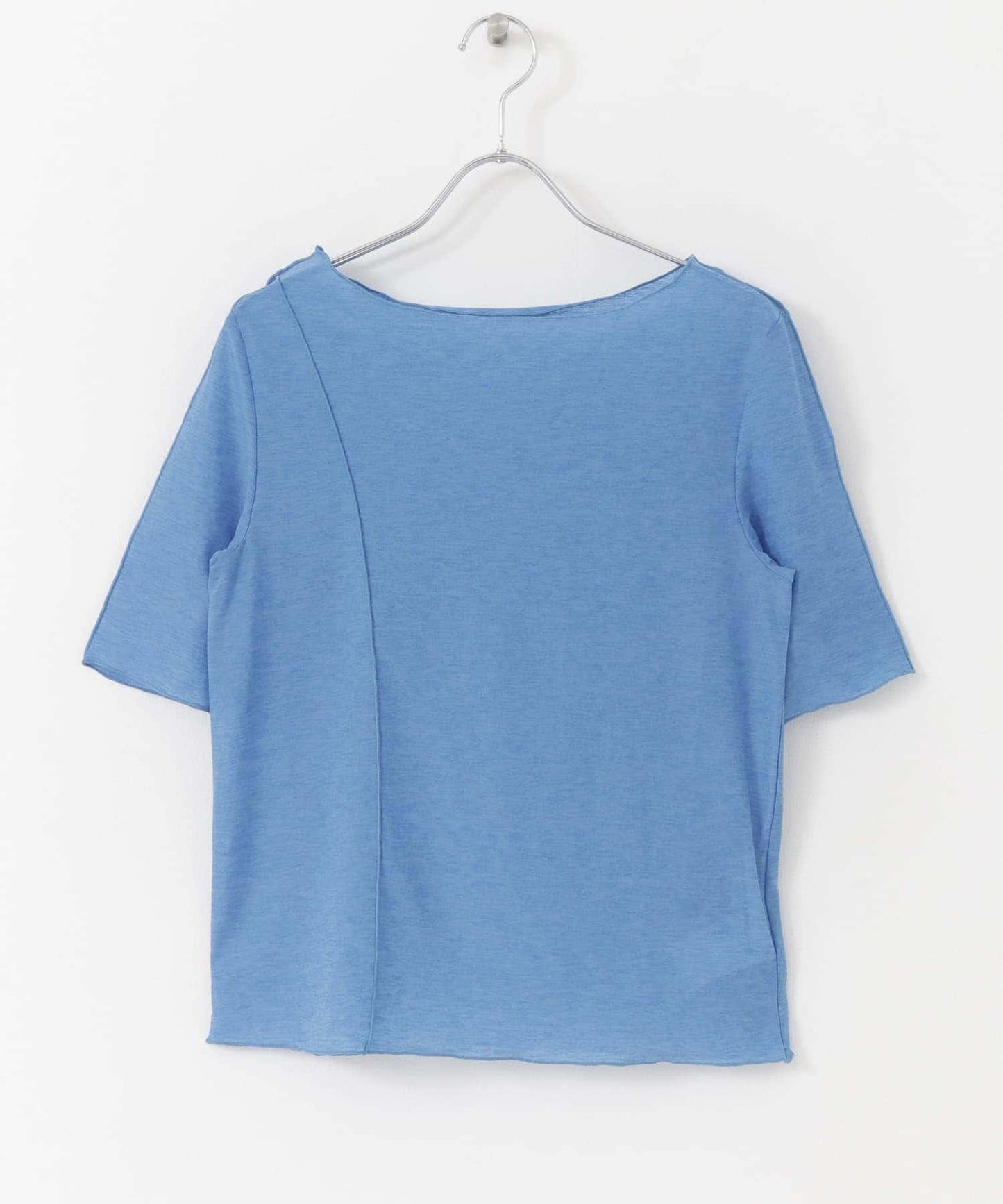 透膚彩色荷葉邊上衣