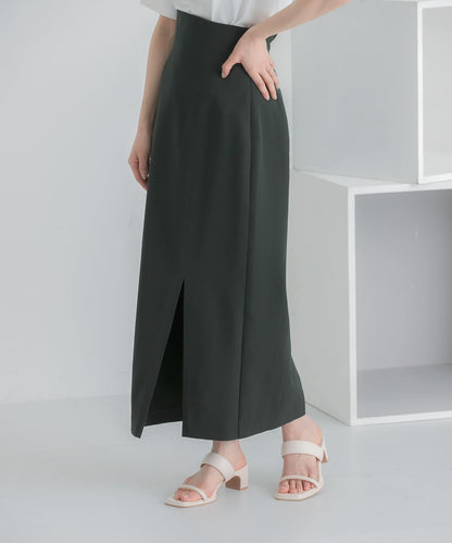 彈力開叉半身裙