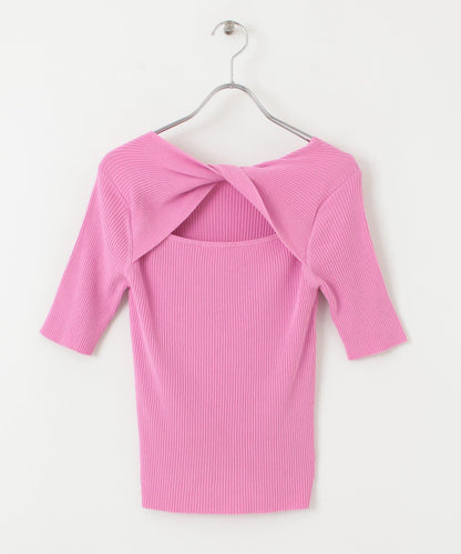 2WAY鏤空針織上衣