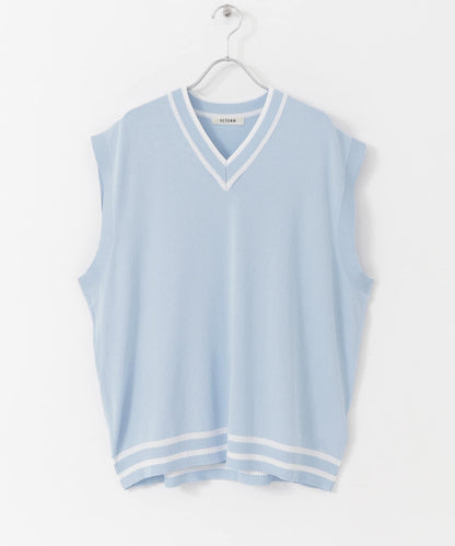 拼色夏季針織背心