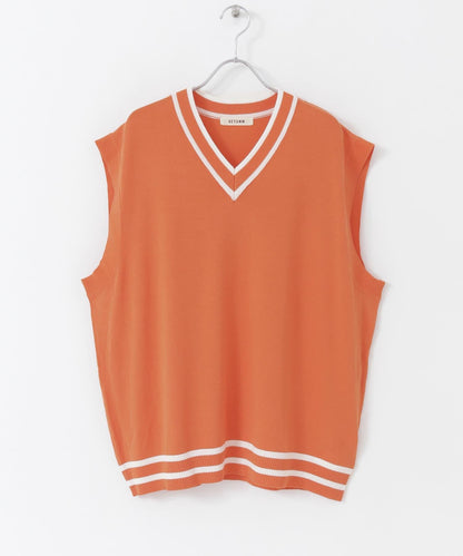 拼色夏季針織背心