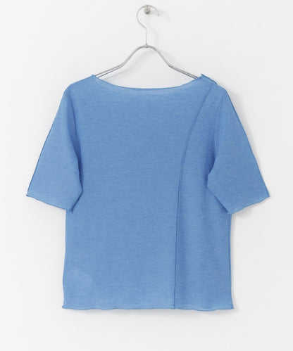 透膚彩色荷葉邊上衣