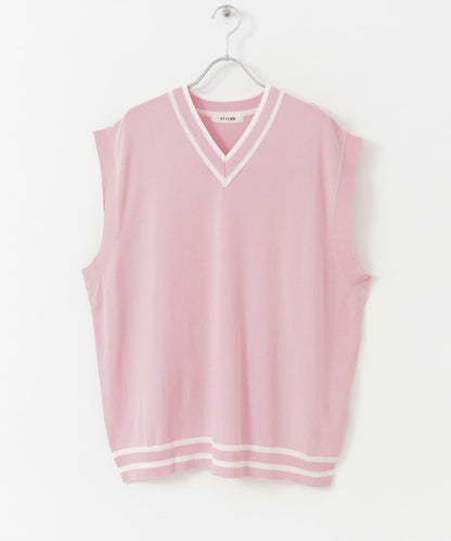 拼色夏季針織背心