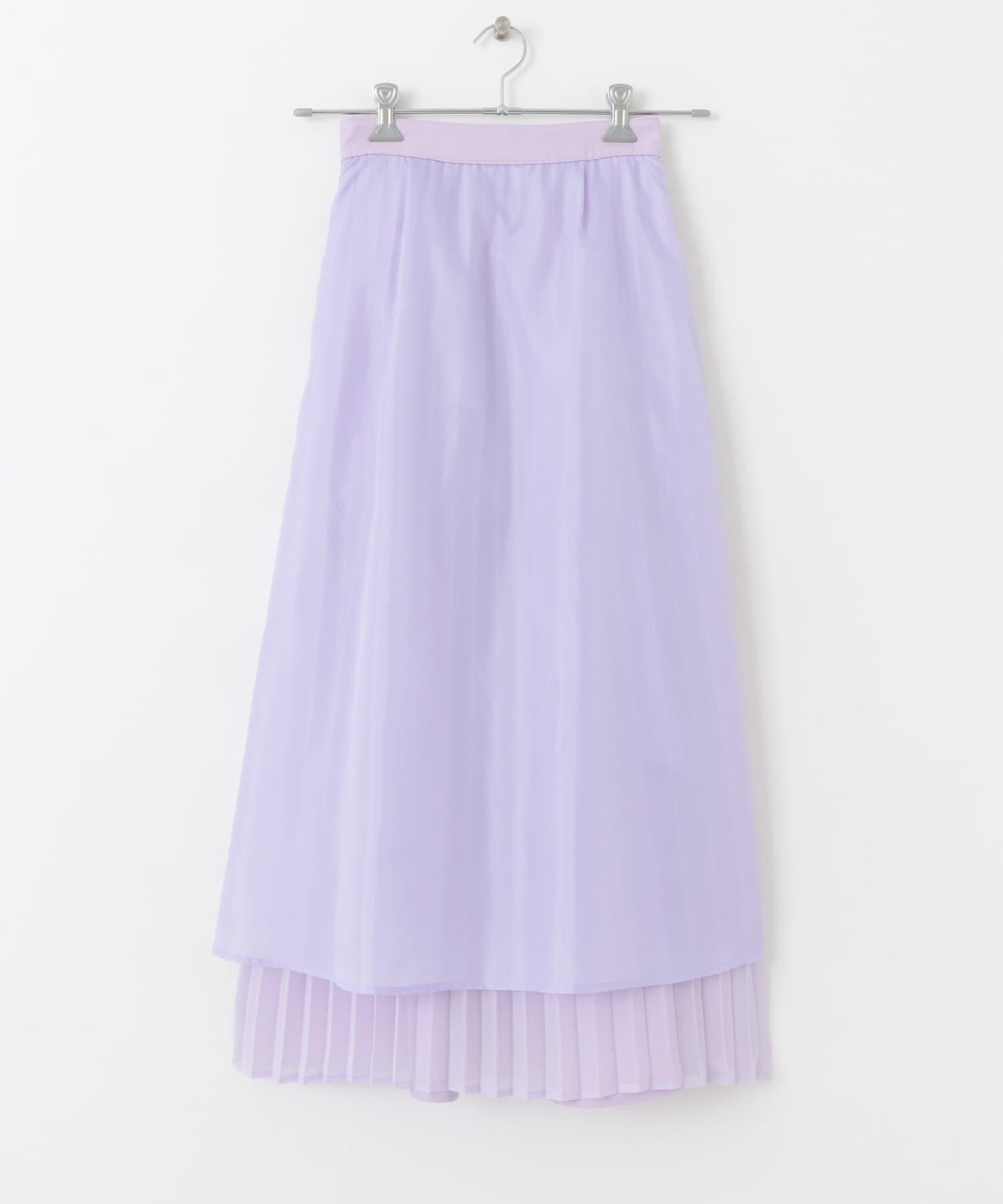 透視褶皺層疊半身裙