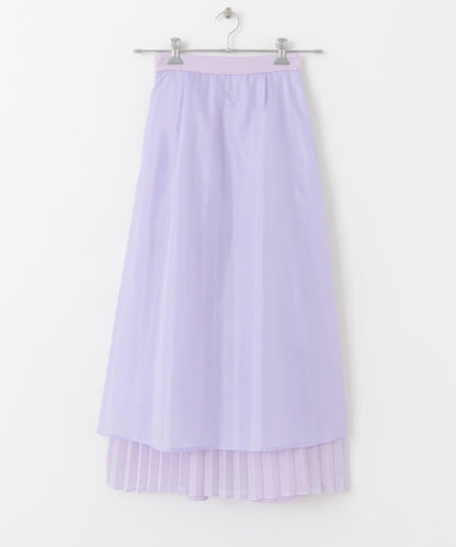 透視褶皺層疊半身裙