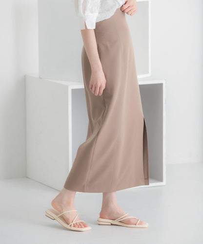 彈力開叉半身裙