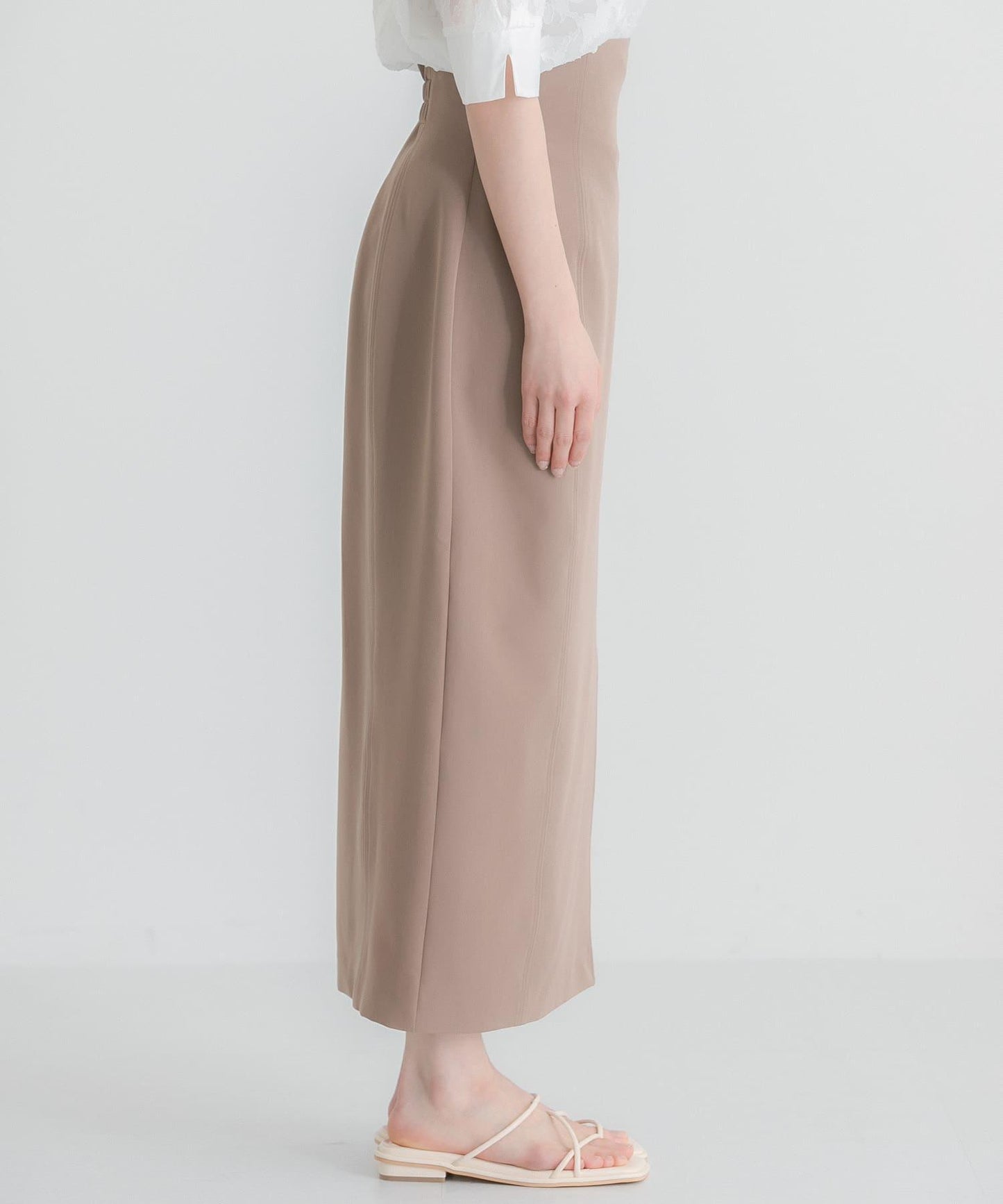 彈力開叉半身裙