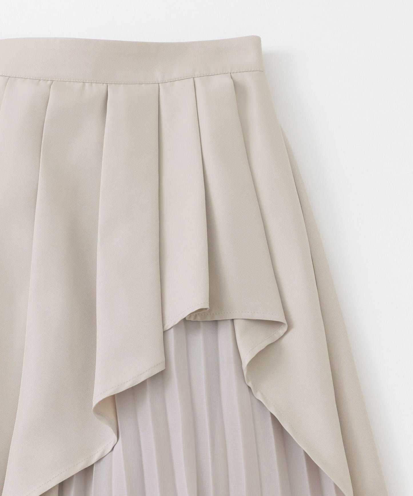 透視褶皺層疊半身裙