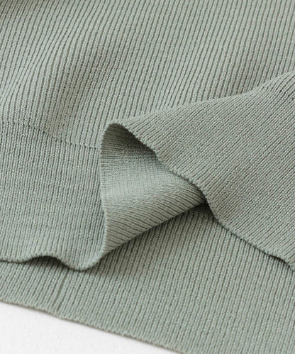 鏤空高領針織衫（五分袖）