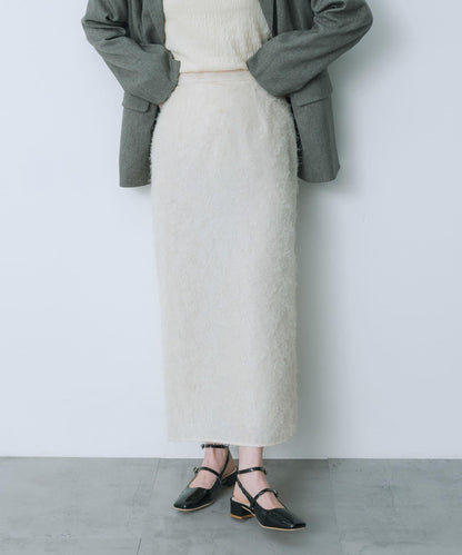 提花流蘇半身裙