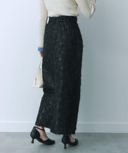 提花流蘇半身裙