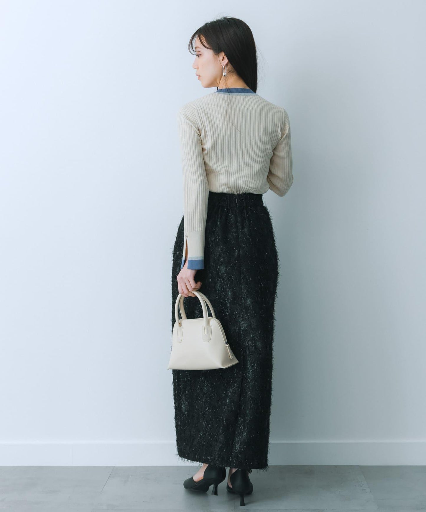 提花流蘇半身裙